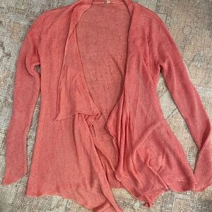 Eileen Fisher Women's Pink‎ Open Front Cardigan